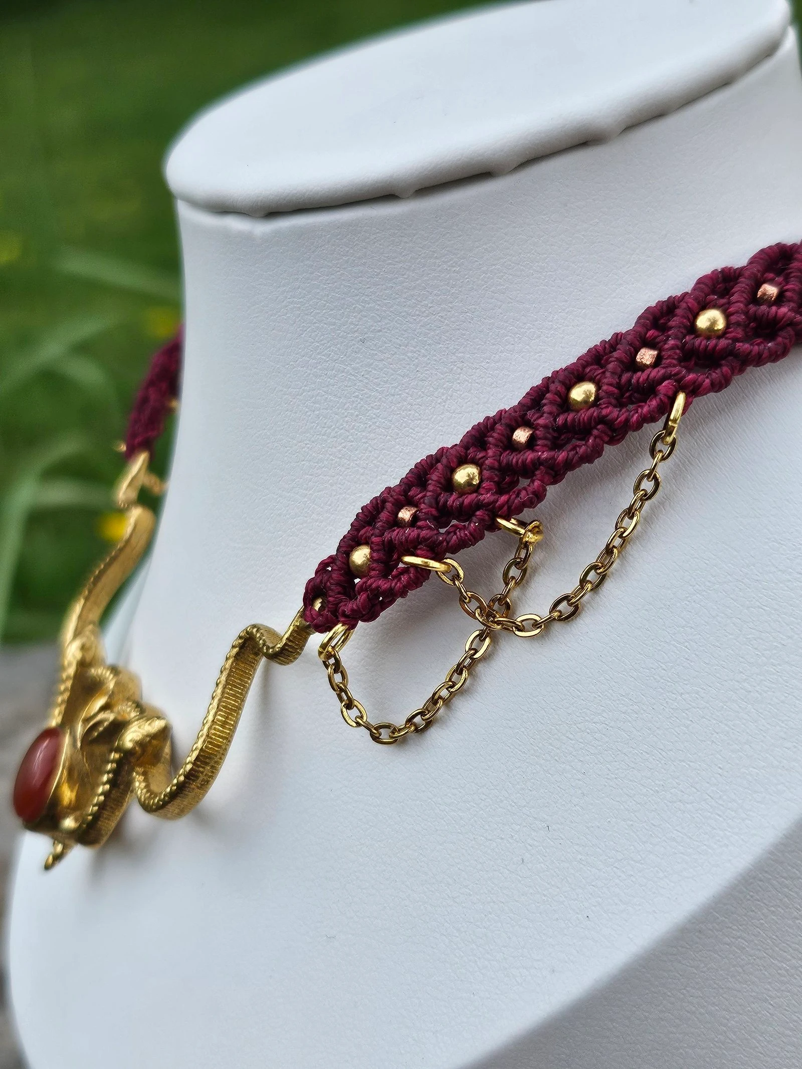 Colar em micro macramé – photo 3